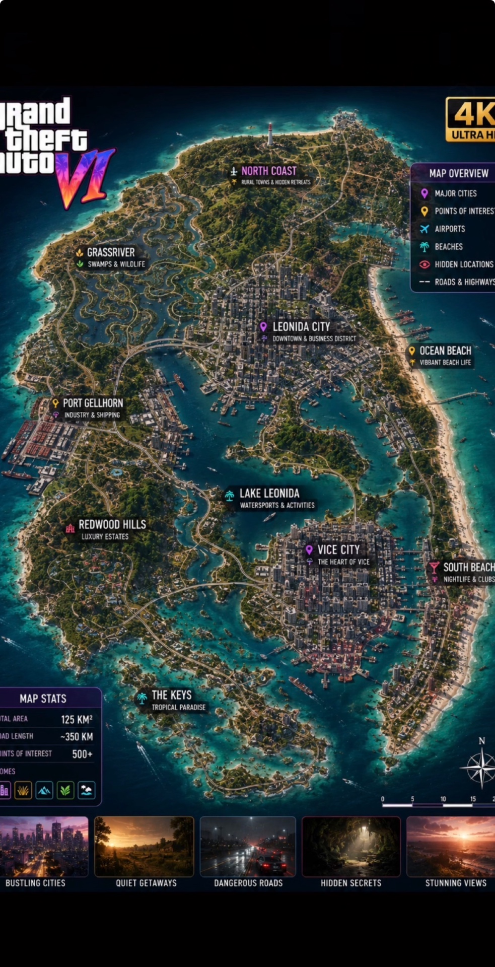 The Full Map — Leonida 4K Overview