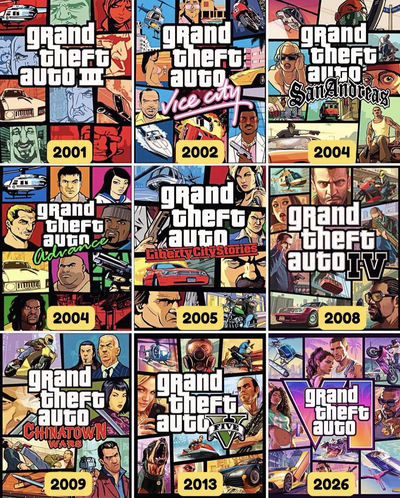 Every Cover Art — 2001 to 2026